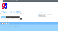 Desktop Screenshot of namestore.good-stuff.co.uk